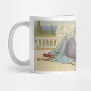 Mischief and Repose by John William Godward Mug